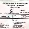 SURGICAL CONCEPTS INC REF SC-5000-4R, STERILE ADHESIVE WIRE, TUBING AND INSTRUMENT ORGANIZER, EXP 2022-12
