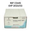 ETHICON REF CO41D, 0 (3.5 metric) 18" (45 cm) MO-7 22 mm 1/2c Taper PERMA-HAND SILK BLACK BRAIDED EXP 2023/02 Sutures