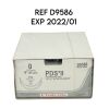 ETHICON REF D9586 0 (3.5 metric) 18" (45 cm) PDS*|I (Polvdioxanone) Suture VIOLET MONOFILAMENT, СТХ 48 mm 1/2c Taper, EXP 2022/01 Sutures