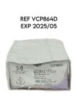 ETHICON REF VCP864D 3-0 (2.0 metric / Ph. Eur.) 18" (45 cm),Coated VICRYL Plus Antibacterial With irgacare MP UNDYED BRAIDED EXP 2025/05