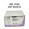 ETHICON REF J713D 3-0 (2.0 metric) 18" (45 cm)RB-1 17 mm 1/2c Taper Coated VICRYL (Polyglactin 910) Suture VIOLET BRAIDED EXP 2022/12