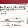 BOSTON SCIENTIFIC REF M001PCB6020900, 2CM PERIPHERAL CUTTING BALLOON MICROSURGICAL DILATATION DEVICE, EXP 2022-06