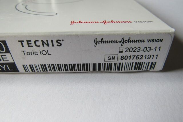 JOHNSON & JOHNSON Ref: ZCT300-U050 Tecnis Aspheric IOL Toric +05.0D SE, Exp. 03/2023