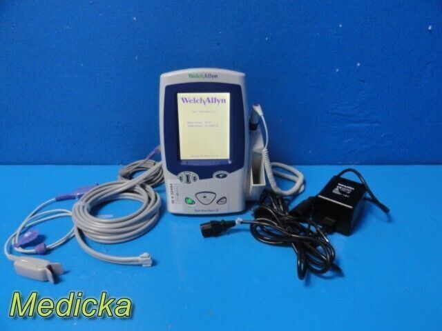 WELCH ALLYN 2011  45NTO Spot Vital Signs LXI , W/ NEW Battery, Leads ~ Monitor