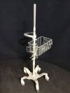 POLYMOUNT Monitor Stand:  5 Caster Base
Includes Basket and Handle