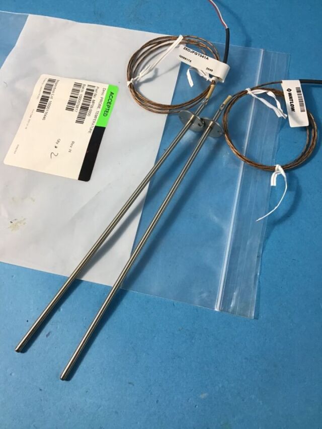 WATLOW MINNTECH SKU: 25DJFGT041A RIGID SHEATH THERMOCOUPLE