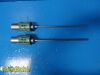 2X Intuitive Surgical DaVinci 372010-02 & 372011-02 Rigid Scopes W/ Case
