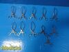 PILLING 11X  Richards V.Muller Zimmer Assorted Debakey GELPI Retractor Set