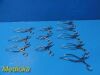 PILLING 11X  Richards V.Muller Zimmer Assorted Debakey GELPI Retractor Set