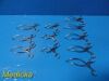 PILLING 11X  Richards V.Muller Zimmer Assorted Debakey GELPI Retractor Set