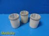 THERMO SCIENTFIC Lot of 3 Fisher Thermo IEC Centrifuge Bucket Inserts Ref 04-974-007G