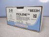 ETHICON 8833H Prolene Polypropylene Blue Monofilament Suture, 2-0, 36/BOX, 2025 Sutures