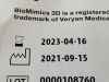 BIOMIMICS Vascular Stent System  142122-03  Exp.2023-04   (B4) Vascular Stent System