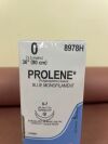 ETHICON 8968H 0 (3.5 metric) 36" (90 cm) PROLENE* (Polypropylene) Suture, Blue Monofilament, Box of 36