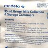 MEDELA REF 87110S, 35 ML, BREAST MILK COLLECTION AND STORAGE CONTAINERS, PACK OF 2, EXP 2025-11