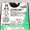 ETHICON REF 1698G, ETHILON POLYAMIDE 6, BLACK MONOFILAMENT NON-ABSORBABLE SUTURE, EXP 2024-11