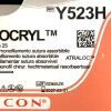 ETHICON REF Y523H, MONOCRYL ATRALOC UNDYED MONOFILAMENT ABSORBABLE SUTURE, EXP 2027-03