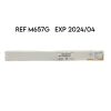ETHICON REF M657G SURGICAL STEEL 316L SS MONOFILAMENT, 5 (7.0 metric) 18" (45 cm) B&S 20 CCS 48mm 1/2c,(12/BOX),EXP 2024/04 Sutures