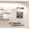 ETHICON REF 1698, BLACK MONOFILAMENT NON-ABSORBABLE SUTURE, EXP 2024-01