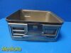 AESCULAP JK 341 Sterilization Container W/ Lid, Basket & Retention Plate