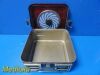 AESCULAP JK 341 Sterilization Container W/ Lid, Basket & Retention Plate