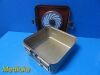 AESCULAP JK 341 Sterilization Container W/ Lid, Basket & Retention Plate