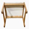 WOODEN MALLET ( DT1-BG )  Black Marble Top End Table for Medical Office Waiting Room Exam Room Suite