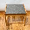 WOODEN MALLET ( DT1-BG )  Black Marble Top End Table for Medical Office Waiting Room Exam Room Suite