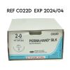 ETHICON REF CO22D PERMA-HAND SILK/ BLACK BRAIDED,2-0 (3.0 metric) 18" (45 cm) СТ-1 36mm 1/2c Taper, (12/BOX),EXP 2024/04