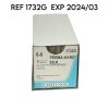 ETHICON REF 1732G PERMA-HAND SILK Black Braided, 6-0 size,(12/BOX),EXP 2024/03