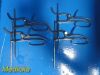 WECK 4X  Tydings Tonsil Snares W/ Wire 6⅝"; Chrome Finish; Kerrison Handle