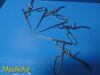 WECK 4X  Tydings Tonsil Snares W/ Wire 6⅝"; Chrome Finish; Kerrison Handle