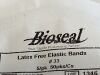 BIOSEAL Box of 195 Latex Free Elastic Bands 14205 Exp.2022-04  (B19) Latex Free Elastic Bands