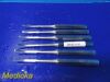 BD 6X  V. Mueller 0S4295-011,VM81-4731 Hibbs Osteotomes, Curved Blade, 9.5