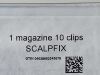 AESCULAP Magazine 10 Clips Scalpfix  FF013P    Exp.2024-02   (H8) Magazine 10 Clips Scalpfix