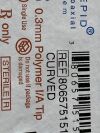 ALCON Lot of 12 Curved 0.3mm Polimer I/A Tip  8065751512   Exp.2024-01   (C6) Curved 0.3mm Polimer I/A Tip