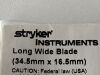 STRYKER Long Wide Blade  2296-3-104 Exp.2016-09   (G2) Long Wide Blade