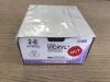 ETHICON J726D VICRYL Violet Braided Coated Suture 2-0, 18in CT-2 Taper (12/Box)(X)