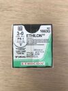 ETHICON 1663G Ethilon  Black Monofilament Non-Absorbable Suture 3-0, 18in PS-1 Reverse Cutting (12/Box)