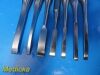 SKLAR 7X  Jarit KMedic Zimmer Assorted Curved Osteotomes (1/4