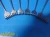 PILLING 9X  Codman Assorted Murphy Retractors; 4/6 Prongs; Blunt/Sharp