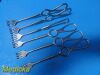 V. MUELLER 6X V. Muller Stille Assorted Murphy Retractors (Blunt/Sharp; 3/4 Prongs)