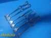 V. MUELLER 6X V. Muller Stille Assorted Murphy Retractors (Blunt/Sharp; 3/4 Prongs)