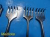 V. MUELLER 6X V. Muller Stille Assorted Murphy Retractors (Blunt/Sharp; 3/4 Prongs)