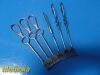 V. MUELLER 6X V. Muller Stille Assorted Murphy Retractors (Blunt/Sharp; 3/4 Prongs)
