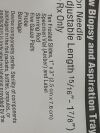 CAREFUSION Jamshidi Bone Marrow Biopsy  BAK4511   Exp.2023-08  (B41) Jamshidi Bone Marrow Biopsy