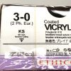 ETHICON REF J663H, Coated VICRYL POLYGLACTIN 910, UNDYED BRAIDED ABSORBABLE SUTURE, EXP 2026-09