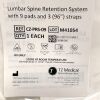 TZ MEDICAL REF CZ-PRS-09, Lumbar Spine Retention System with 9 pads and 3 (96") straps