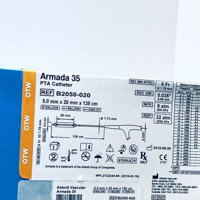 ABBOTT B2050-020 Armada 35 PTA Catheter