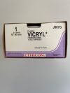 ETHICON J907G 1 Vicryl, Opened Box of 21 Sutures